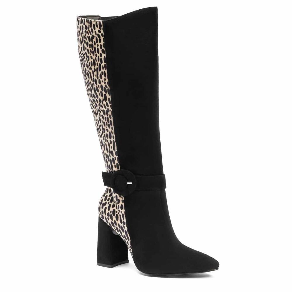 NEW ANDREA women's heeled high boot in black